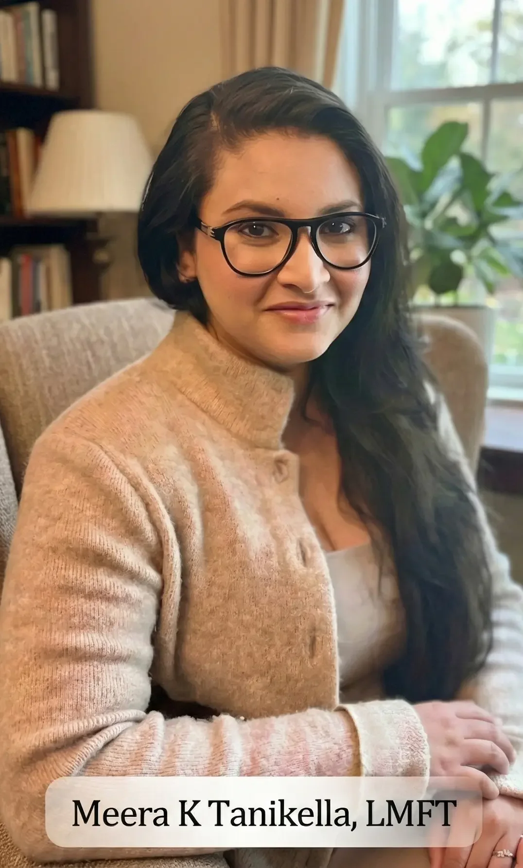Meera K Tanikella, founder and licensed marriage and family therapist at Satva Therapy