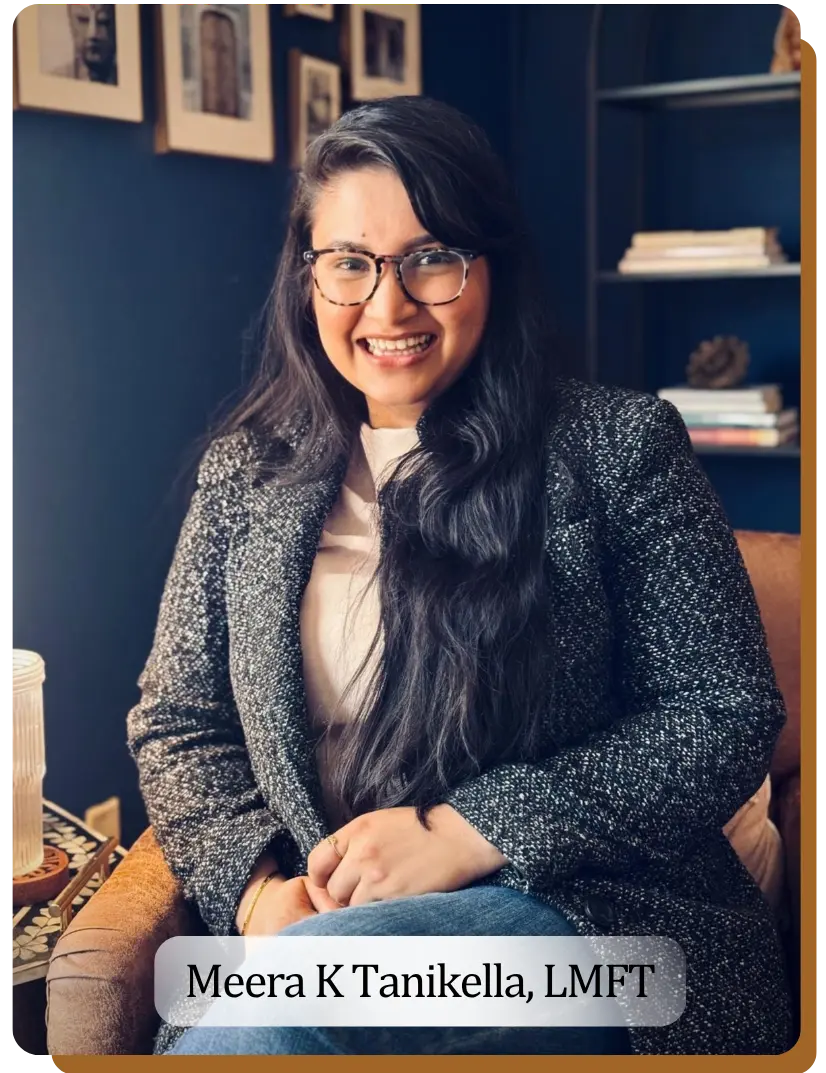 Meera K Tanikella, LMFT, founder and therapist at Satva Therapy